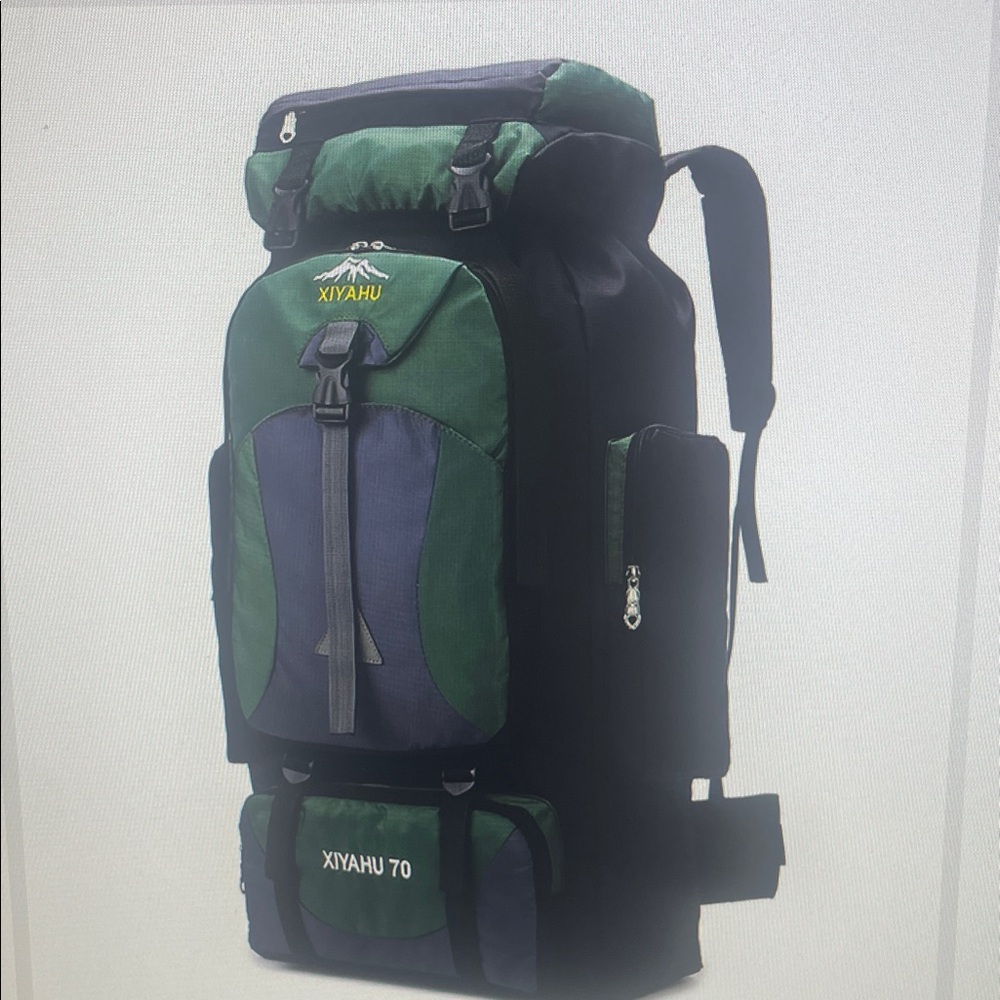 Xiyahu Green and Black Women's Backpack